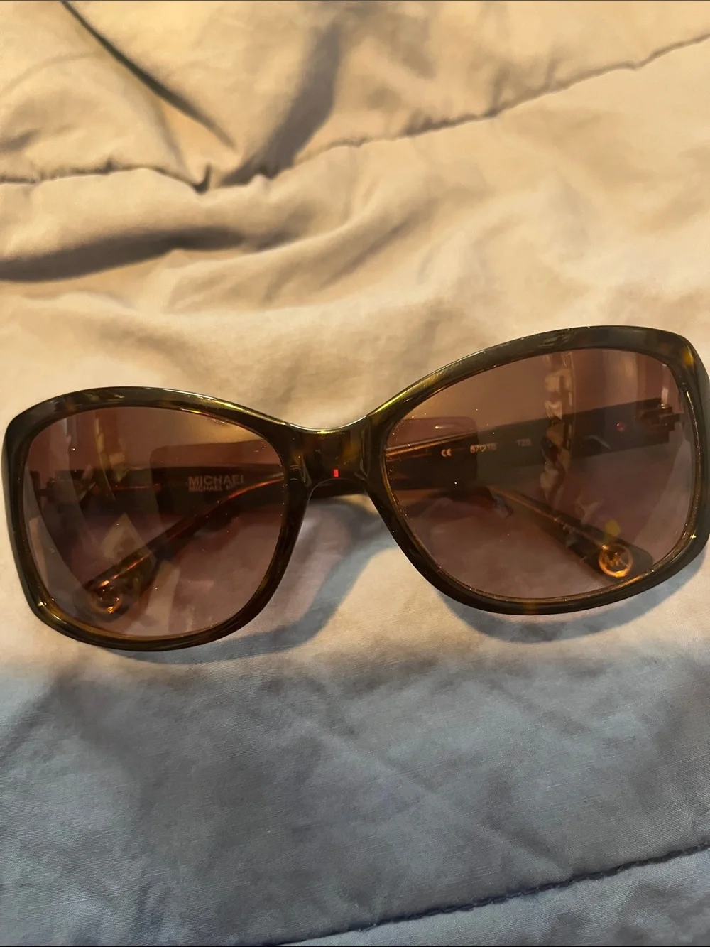 Michael Kors Tortoiseshell Sunglasses with Brown Lenses
